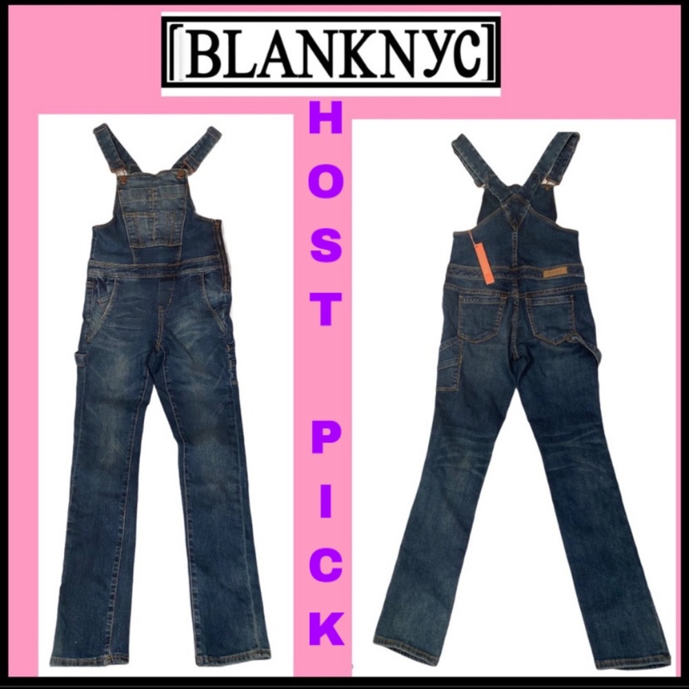 NWT BLANKNYC GIRLS BIB SKINNY OVERALLS SZ 10